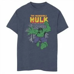 Cheapest ⌛ Unbranded Boys 8-20 Marvel The Incredible Hulk Retro Comic Book Stamp Logo Graphic Tee 💯