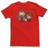 Outlet 🥰 Unbranded Men's Harry Potter Hagrid And Harry Kawaii Portrait Graphic Tee ❤️