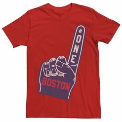 New 🔔 Unbranded Men's Boston Number One Foam Finger Graphic Tee ✨