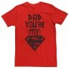 Promo ❤️ Unbranded Men's DC Comics Superman Dad You're My Superman Stencil Graphic Tee ⭐