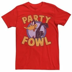 New ⌛ Unbranded Men's Looney Tunes Party Fowl Daffy Portrait Graphic Tee 😉
