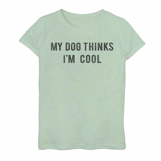 New 💯 Unbranded 👧 Girls 7-16 Fifth Sun 🐶 Dog Cool Graphic Tee Mint 🌟