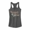 Hot Sale 🔔 Unbranded Juniors' "Be Proud Of Who You Are" Script Stack Tank Top 🥰