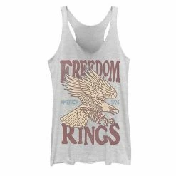 Promo ❤️ Unbranded Juniors' Freedom Rings Gold Eagle Tank 🥰