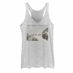New 😍 Unbranded Juniors' Michelangelo Sistine Chapel Ceiling Painting Tank Top 😀