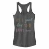 Coupon 🧨 Unbranded Juniors' Good Day To Be Happy Graphic Tank 🔔