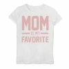 Cheapest 🌟 Unbranded 👧 Girls 7-16 Mom Is My Favorite Bold And Pink Graphic Tee 👍