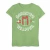 Cheapest 🔥 Unbranded 👧 Girls 7-16 "Gangster Wrapper" Holiday Graphic Tee Green Apple 🥰