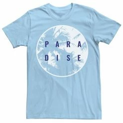 Buy ✔️ Unbranded Men's Paradise Palm Tree Poster Circle Graphic Tee ❤️
