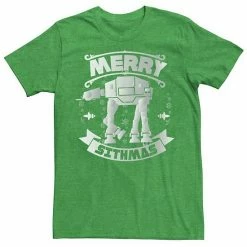 Brand new 🔔 Unbranded Men's Star Wars AT-AT 🎁 Christmas Merry Sithmas Holiday Graphic Tee 🎉