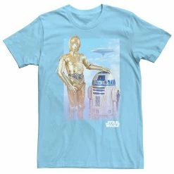 Cheap 🎁 Unbranded Men's Star Wars R2-D2 C-3PO Classic Portrait Graphic Tee ✨