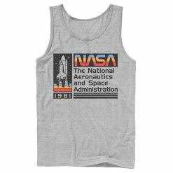 Hot Sale ⭐ Unbranded Men's NASA National Aeronautics Striped Logo Graphic Tank 🌟