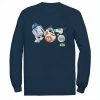Discount 🎁 Unbranded Men's Star Wars The Rise Of Skywalker Droid Party Long Sleeve Graphic Tee 🥰