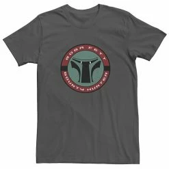Promo 👍 Unbranded Men's Star Wars Boba Fett Bounty Hunter Circle Logo Graphic Tee ❤️