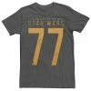 New 🔔 Unbranded Men's Star Wars Collegiate 77 On A Jersey Far Far Away Graphic Tee 💯
