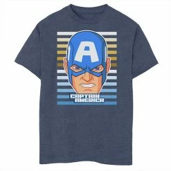 Outlet 🥰 Unbranded Boys 8-20 Marvel Captain America Avengers Face Tee 🔥