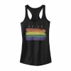 Best deal 🎉 Unbranded Juniors' Fifth Sun Pride Rainbow Paint Smear Tank Top 🛒