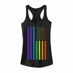 Best deal 🌟 Unbranded Junior's Americana Rainbow Vertical Stars & Stripes Tank 🔔