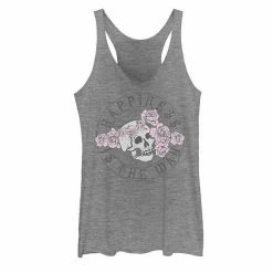 Flash Sale 🤩 Unbranded Juniors' "Happiness Is The Way" Skull Tank 🥰