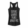 New ❤️ Unbranded Juniors' Explore Wander Travel Adventure Tank Top 👍