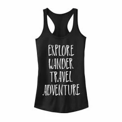 New ❤️ Unbranded Juniors' Explore Wander Travel Adventure Tank Top 👍