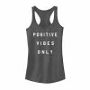 Cheapest 🔔 Unbranded Juniors' Positive Vibes Only Graphic Tank 👍