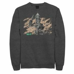 Outlet 🛒 Unbranded Men's Star Wars The Mandalorian IG-11 Dusty Droid Graphic Fleece Pullover 👏