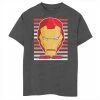 Promo 🔥 Unbranded Boys 8-20 Marvel Avengers Assemble Iron Man Face Tee 🎁