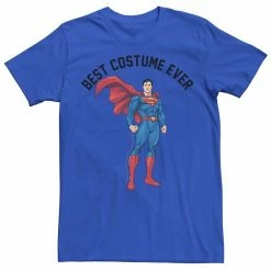 Hot Sale 👏 Unbranded Men's DC Comics Superman Best Costume Ever Text Poster Graphic Tee ⭐