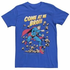 New 🎁 Unbranded Men's DC Comics Superman Come At Me Bro Retro Graphic Tee 🎉