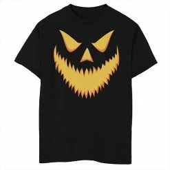 Outlet 🧨 Unbranded Boys 8-20 🎃 Halloween Jack-O'-lantern Scary Grin Graphic Tee 🌟