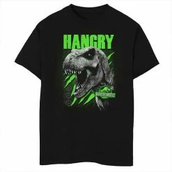 Wholesale ⭐ Unbranded Boys 8-20 Jurassic World HANGRY Green T-Rex Claw Marks Graphic Tee 🧨