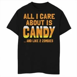 Best Sale 👍 Unbranded Boys 8-20 All I Care About Is 🍬 Candy Corn Graphic Tee 🛒