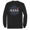 Discount 👏 Unbranded Men's NASA Classic Circle Logo Long Sleeve Graphic Tee ⭐