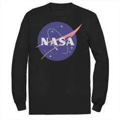 Budget 💯 Unbranded Men's NASA Classic Circle Logo Long Sleeve Graphic Tee 😉