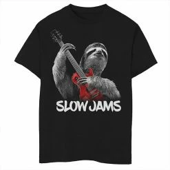 Budget 🧨 Unbranded Boys 8-20 Slow Jams Sloth Graphic Tee 🔔