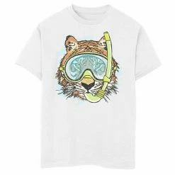 Best Sale 🧨 Unbranded Boys 8-20 Scuba Diver Tiger Graphic Tee 🌟