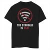 Best Sale ❤️ Unbranded Boys 8-20 Struggle Is Real No Wifi Graphic Tee 🥰