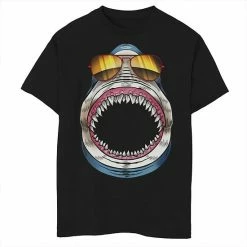 Best deal 👏 Unbranded Boys 8-20 Shark 👓 Sunglasses With Mouth Open Graphic Tee 😉