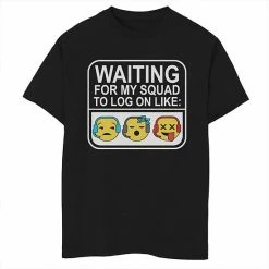 Promo 😀 Unbranded Boys 8-20 Waiting For My Squad Graphic Tee 🛒