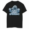 Hot Sale ⌛ Unbranded Boys 8-20 Fidget Spinner Sloth Just Keep Spinning Graphic Tee 😀