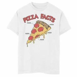Hot Sale 👍 Unbranded Boys 8-20 Pizza Facts Graphic Tee 🛒