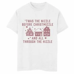 New 🛒 Unbranded Boys 8-20 Fifth Sun Twas The Nizzle 🔔 Christmas Stamp Tee 🤩