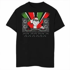 Best Pirce 🤩 Unbranded Boys 8-20 DJ Santa Claus 🎁 Christmas Tee 😍