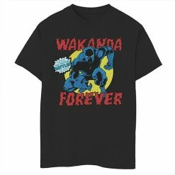Outlet 🔔 Unbranded Boys 8-20 Marvel Black Panther Vintage Battle Pose Graphic Tee 😉