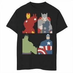 Best Pirce ⭐ Unbranded Boys 8-20 Marvel The Avengers Assemble Flat Vectorized Graphic Tee 👏