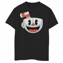 Wholesale 🤩 Unbranded Boys 8-20 Cuphead Big Smiling Face Video Game Graphic Tee 💯