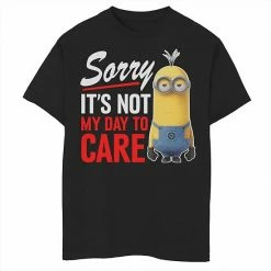 Cheap 😉 Unbranded Boys 8-20 Despicable Me Minions Not My Day To Care Graphic Tee 👏