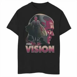 Budget 😉 Unbranded Boys 8-20 Marvel Infinity War Vision Big Head Profile Graphic Tee 😉