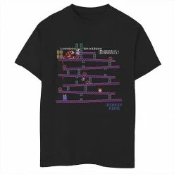 Best reviews of 🤩 Unbranded Boys 8-20 Nintendo Donkey Kong 8-Bit Side Scroll Graphic Tee 👍